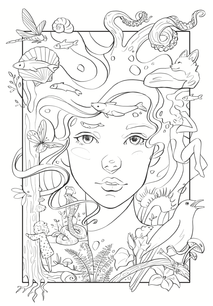 "Merry" - Kolorowanka "Grządki Merry"