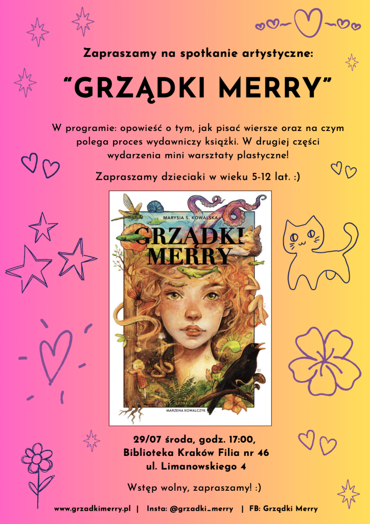 Spotkanie artystyczne "Grządki Merry" Kraków 29.07.2026